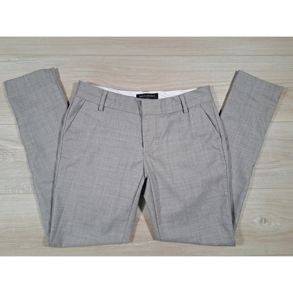 Banana Republic Pants - Banana Republic Martin Fit Petite Dress Pants Taupe Heather Wool Blend 0P 668244